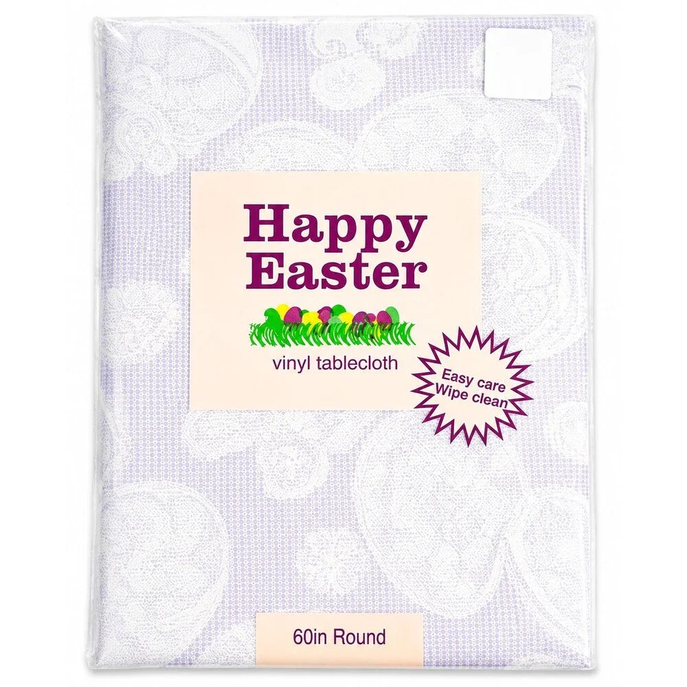Easter Vinyl Tablecloth 60